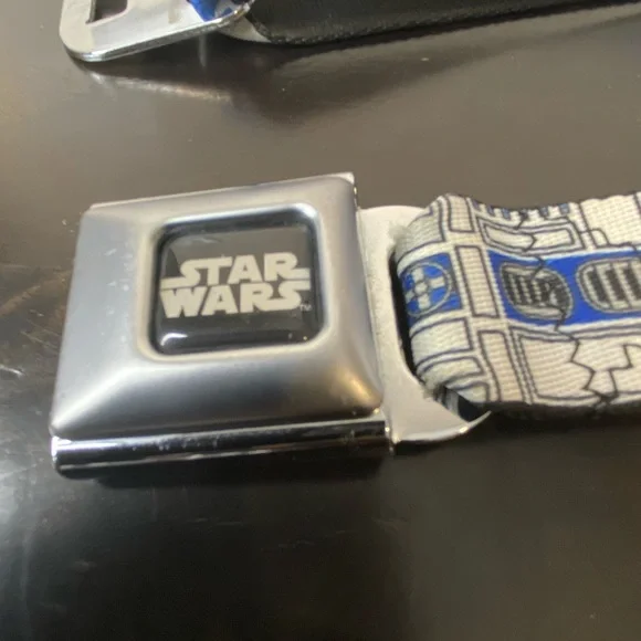 Star Wars white blue silver Buckle Down belt - Picture 11 of 12